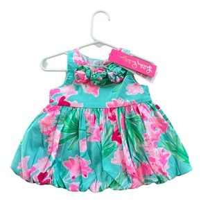 NWT Baby Lilly Pulitzer Bubble Dress with bloomers 3-6 month